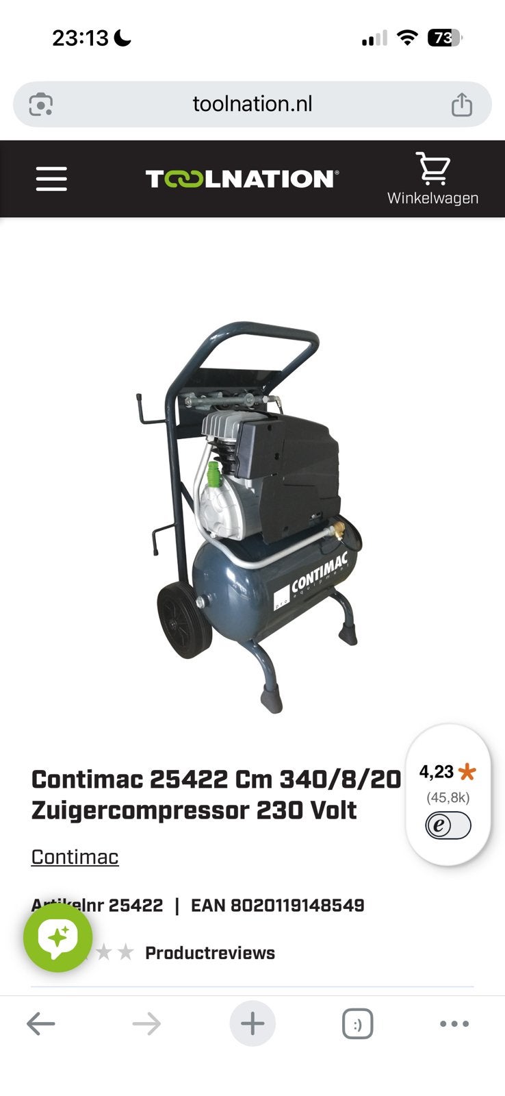 Profesionele compressor zo goed als nieuw, Auto diversen, Overige Auto diversen, Ophalen