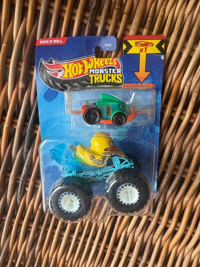 hot wheels monster trucks duck n roll, Ophalen of Verzenden, Zo goed als nieuw