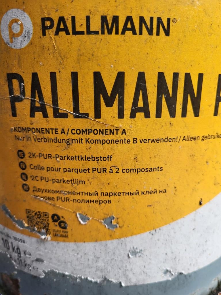 Parketlijm Pallmann P, Ophalen of Verzenden, Nieuw, Wit