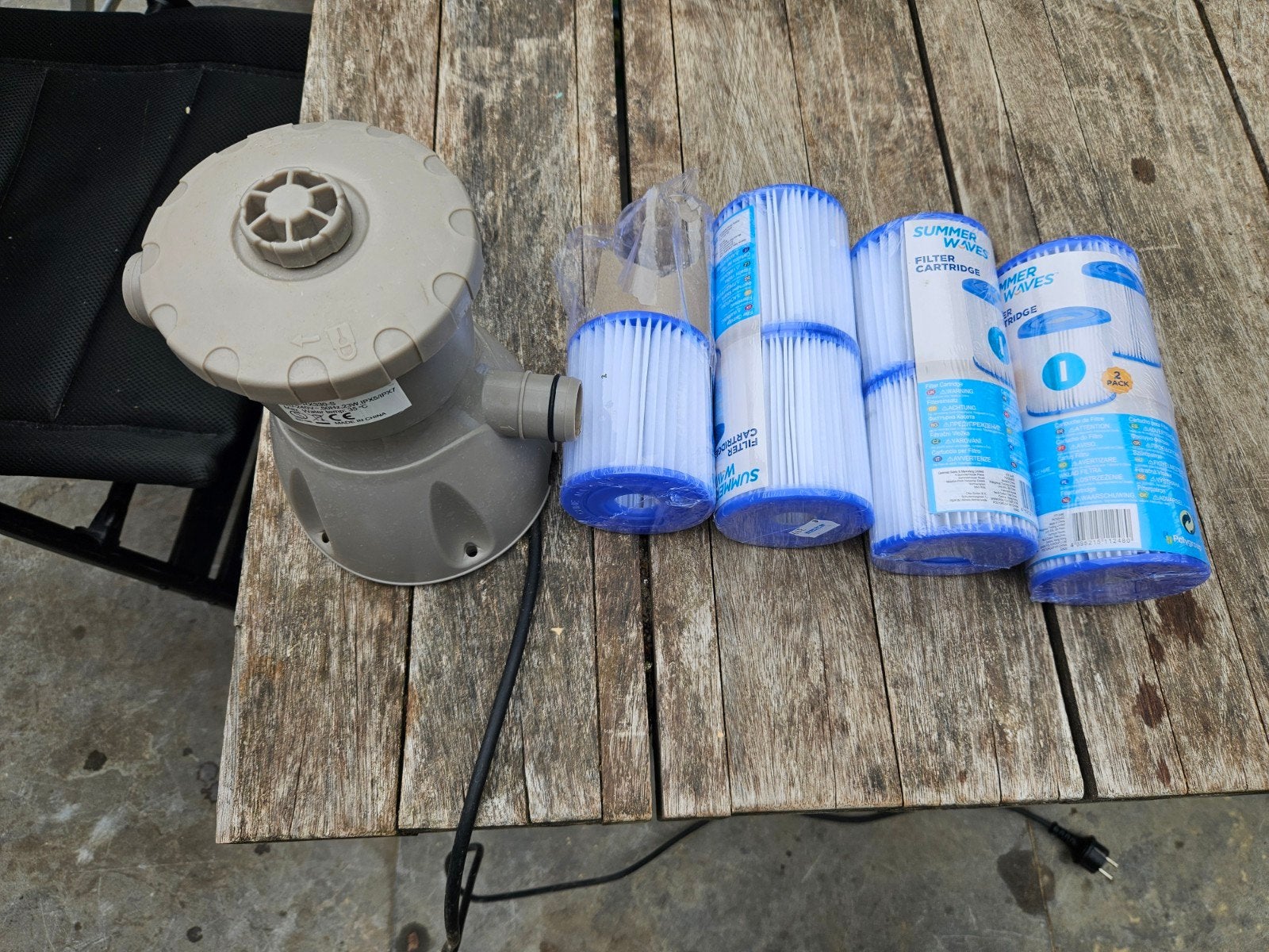 Zwembadpomp Polygroup RX330-S met filters, Tuin en Terras, Ophalen of Verzenden, Gebruikt, Zwembadpomp