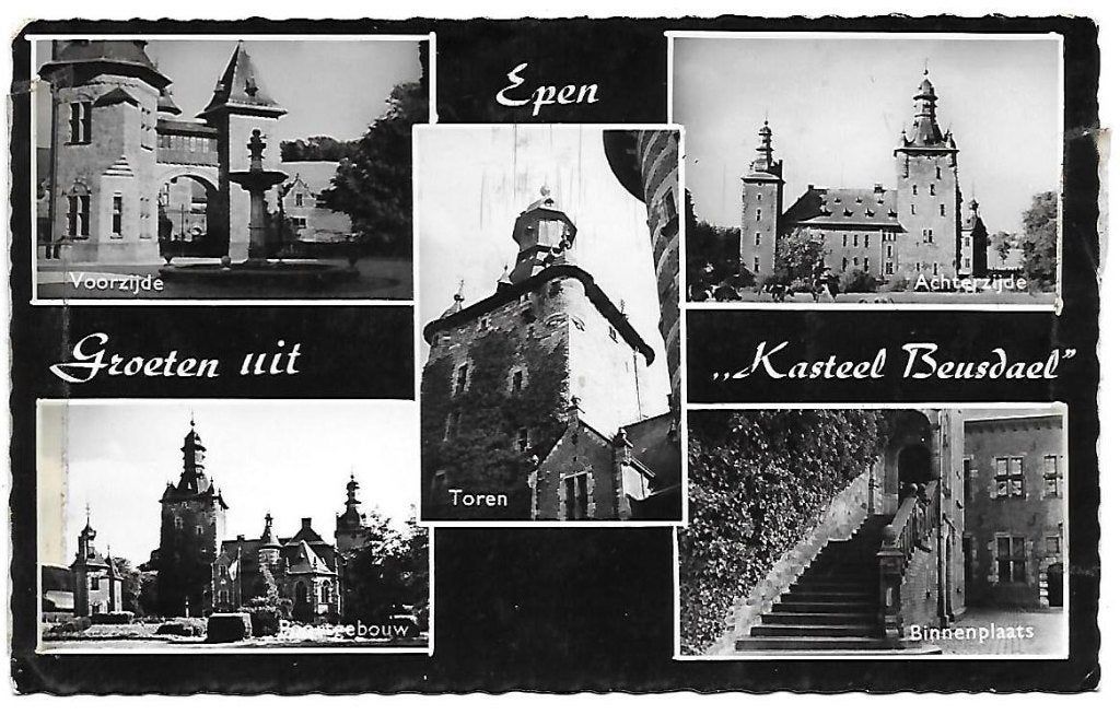 Epen Kasteel Beusdael Oude gelopen Ansichtkaart ( 1236), Ophalen of Verzenden, 1960 tot 1980, Gelopen, Limburg