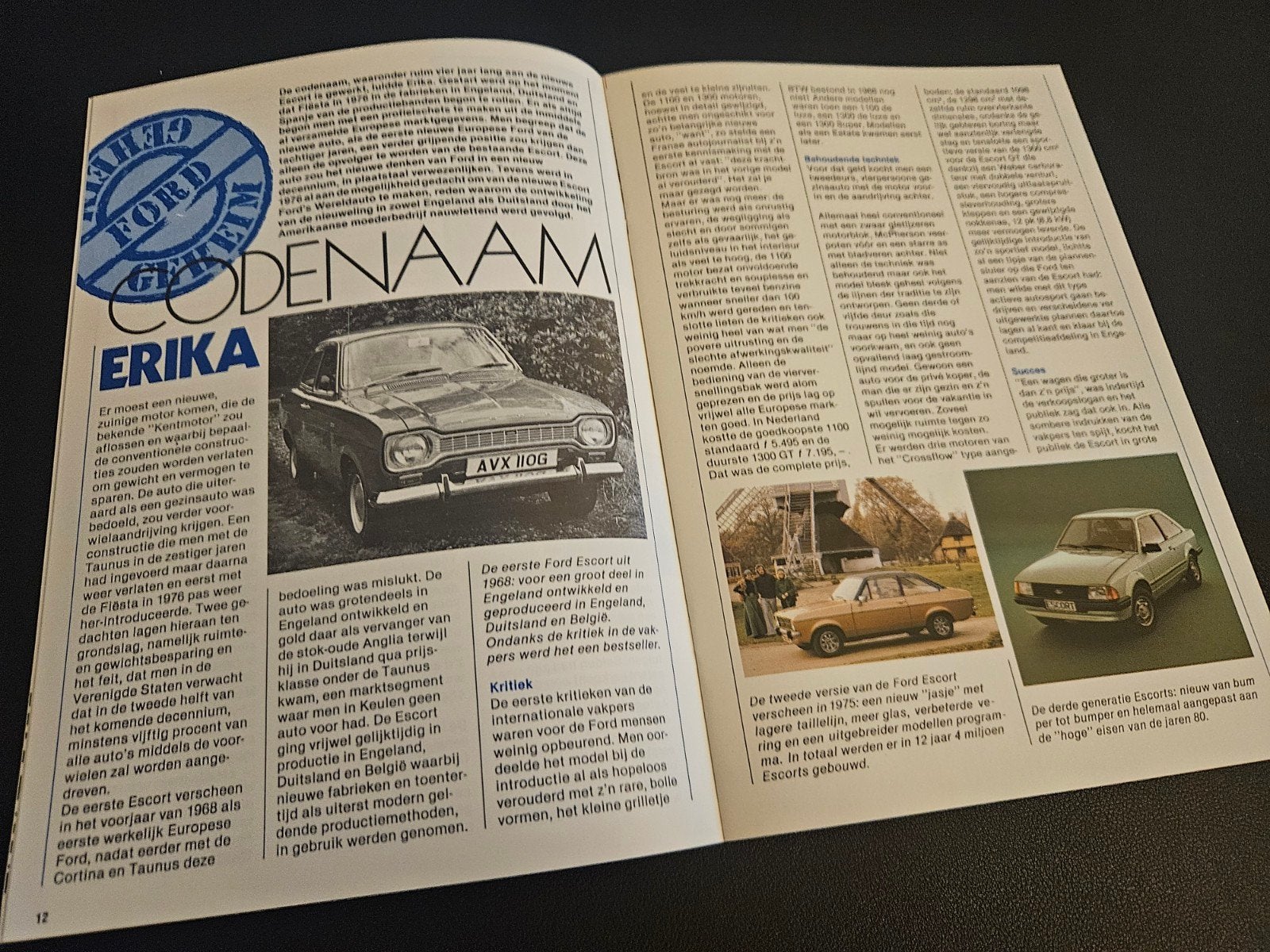 Autotheek nr 2 Ford Escort 1980, Ophalen of Verzenden, Zo goed als nieuw, Ford