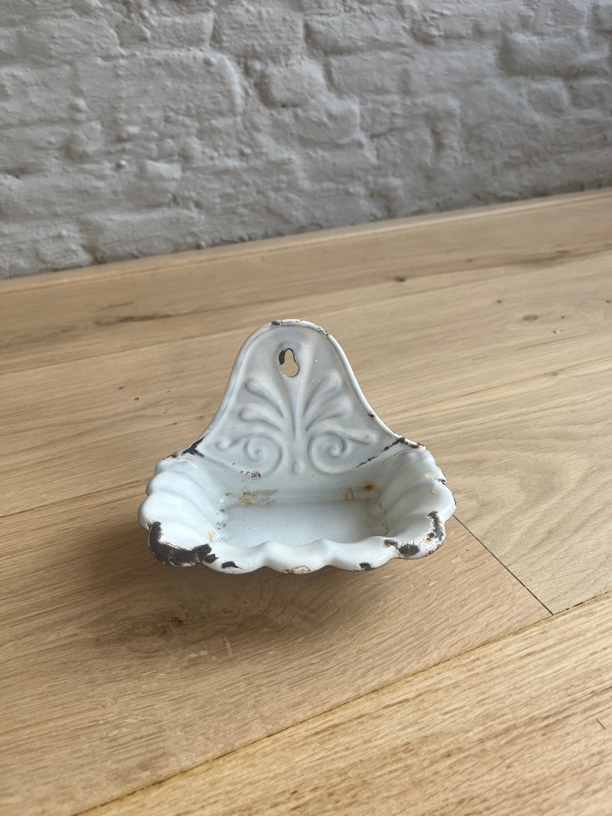 Antieke emaille zeepbakje - Brocante stijl, Antiek en Kunst, Antiek | Emaille, Ophalen