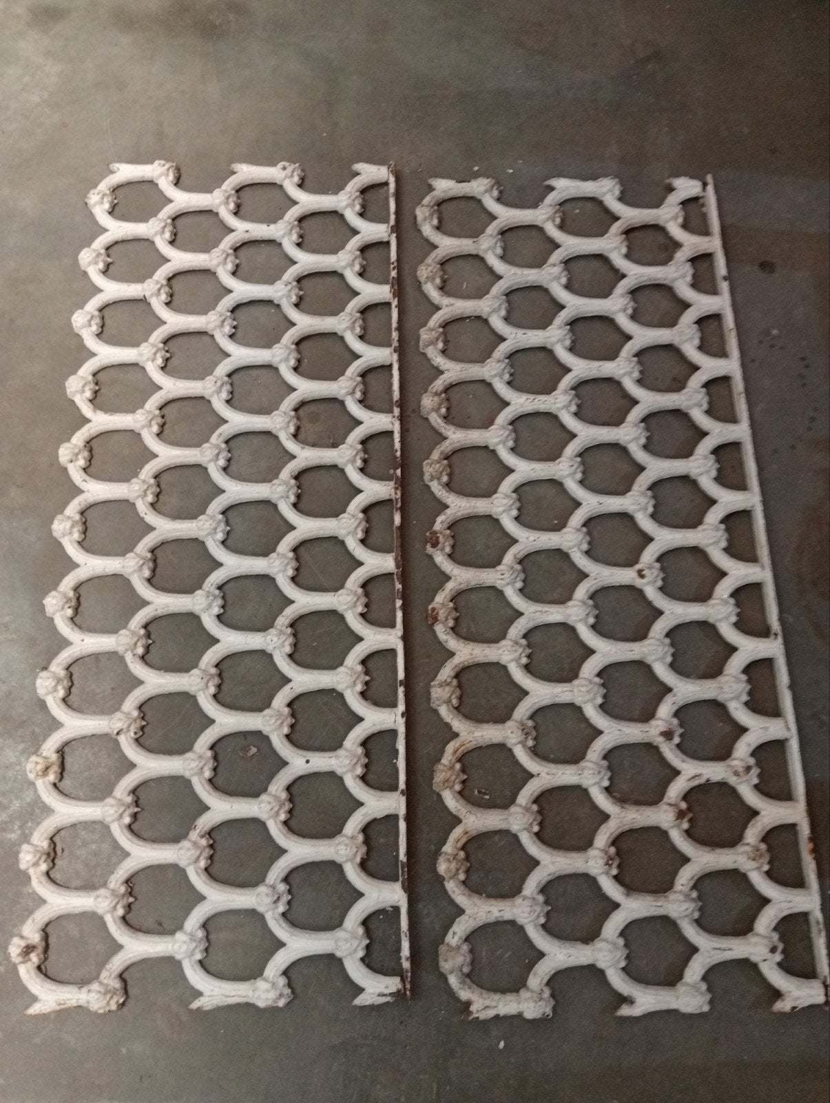Victoriaans gietijzeren hekwerk (2 stuks), Ophalen