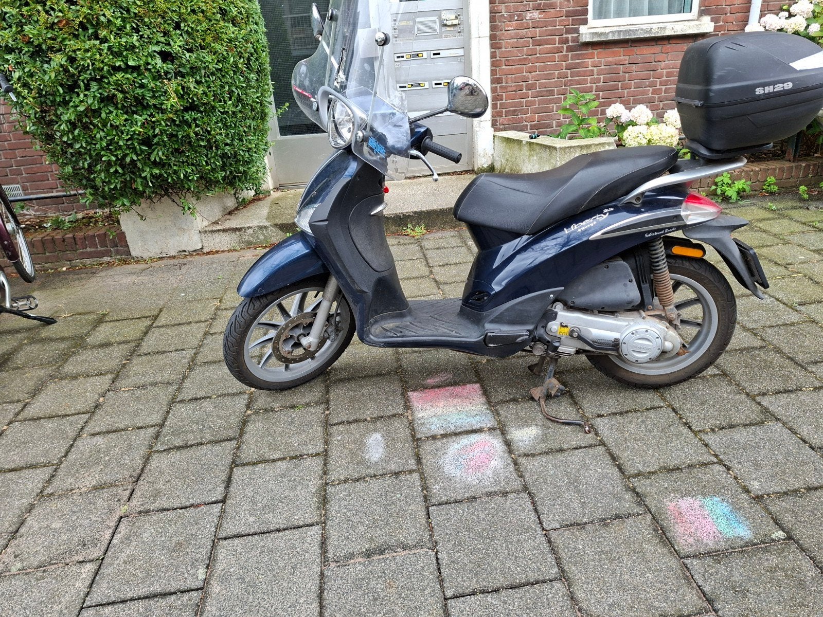 Piaggio Liberty 50cc Scooter - Blauw, Inclusief Topkoffer, Ophalen, Gebruikt, Benzine, Overige modellen