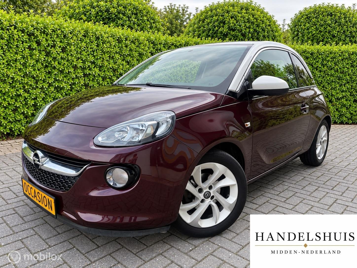Opel ADAM 1.2 AircoCruiseNaviStoel-/StuurverwarmdBluetooth, Auto's, Voorwielaandrijving, Dealer onderhouden, Gebruikt, Zwart