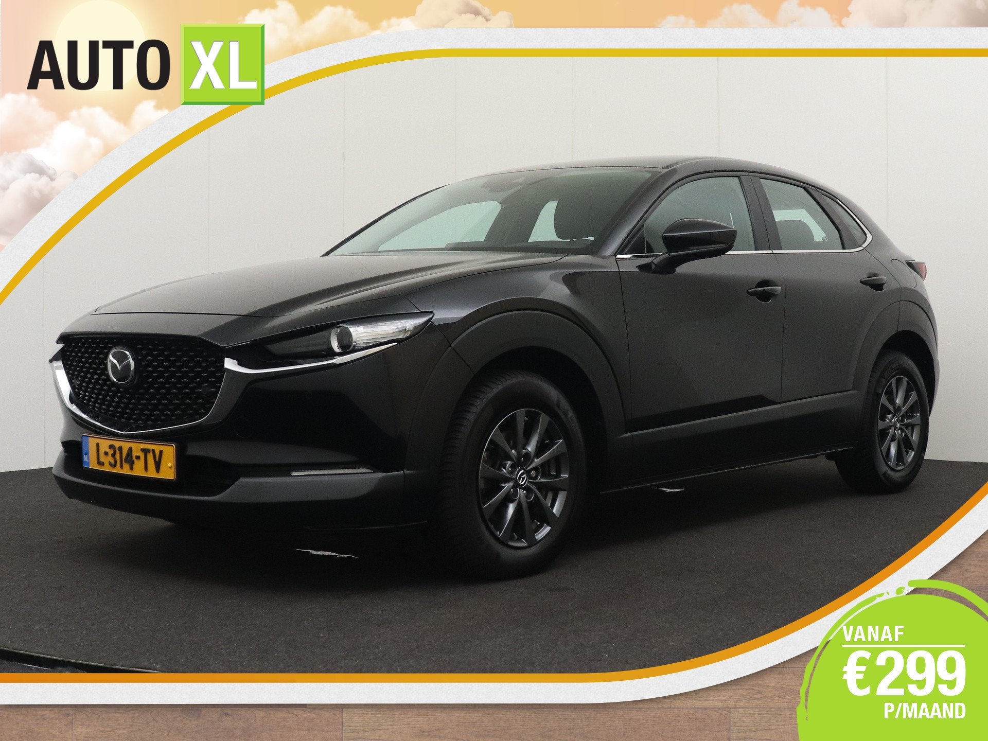 Mazda CX-30 2.0 Aut. e-SkyActiv-G Premium Leder Memory Camer, Auto's, Gebruikt, 4 cilinders, Zwart, SUV of Terreinwagen