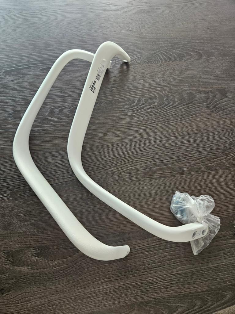 Nieuwe IKEA LÅNGFJÄLL armleuningen (wit), Ophalen, Modern, Kantoor, Wit, Nieuw