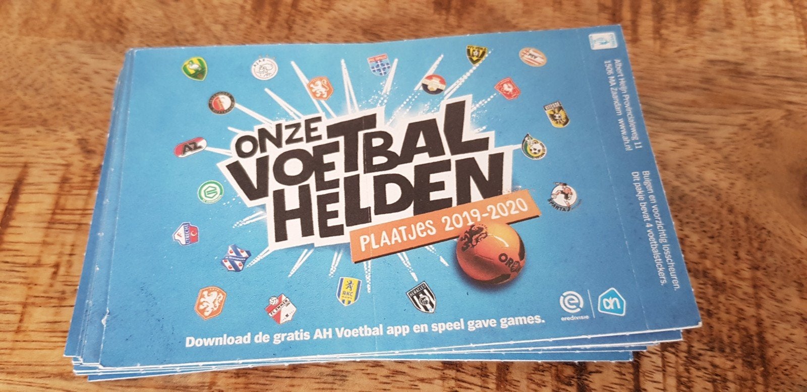 Onze voetbal helden plaatjes Albert Heijn actie 2019-2020, Albert Heijn, Ophalen of Verzenden