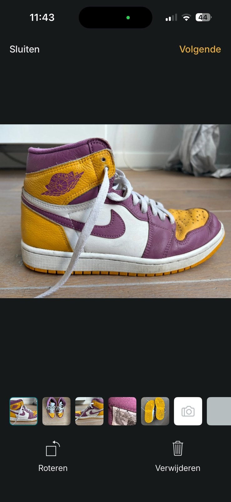 Nike air jordan, Overige kleuren, Ophalen of Verzenden, Sneakers of Gympen, Gedragen