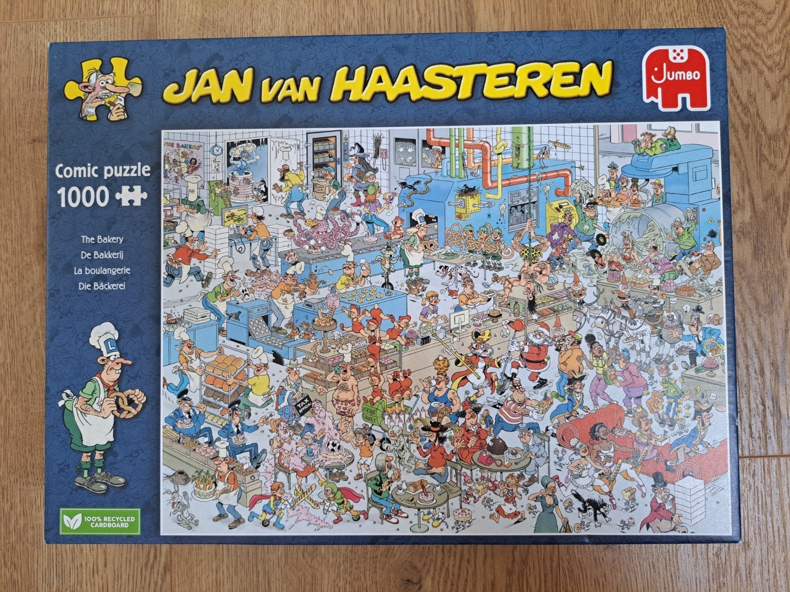 Puzzel Jan van Haasteren 1000 stukjes De bakkerij, Ophalen, 500 t/m 1500 stukjes, Zo goed als nieuw, Legpuzzel