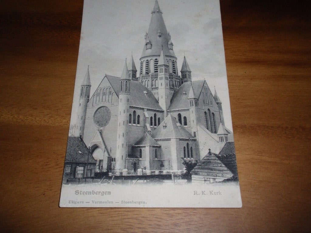 Steenbergen RK Kerk, Verzenden, Voor 1920, Gelopen, Noord-Brabant