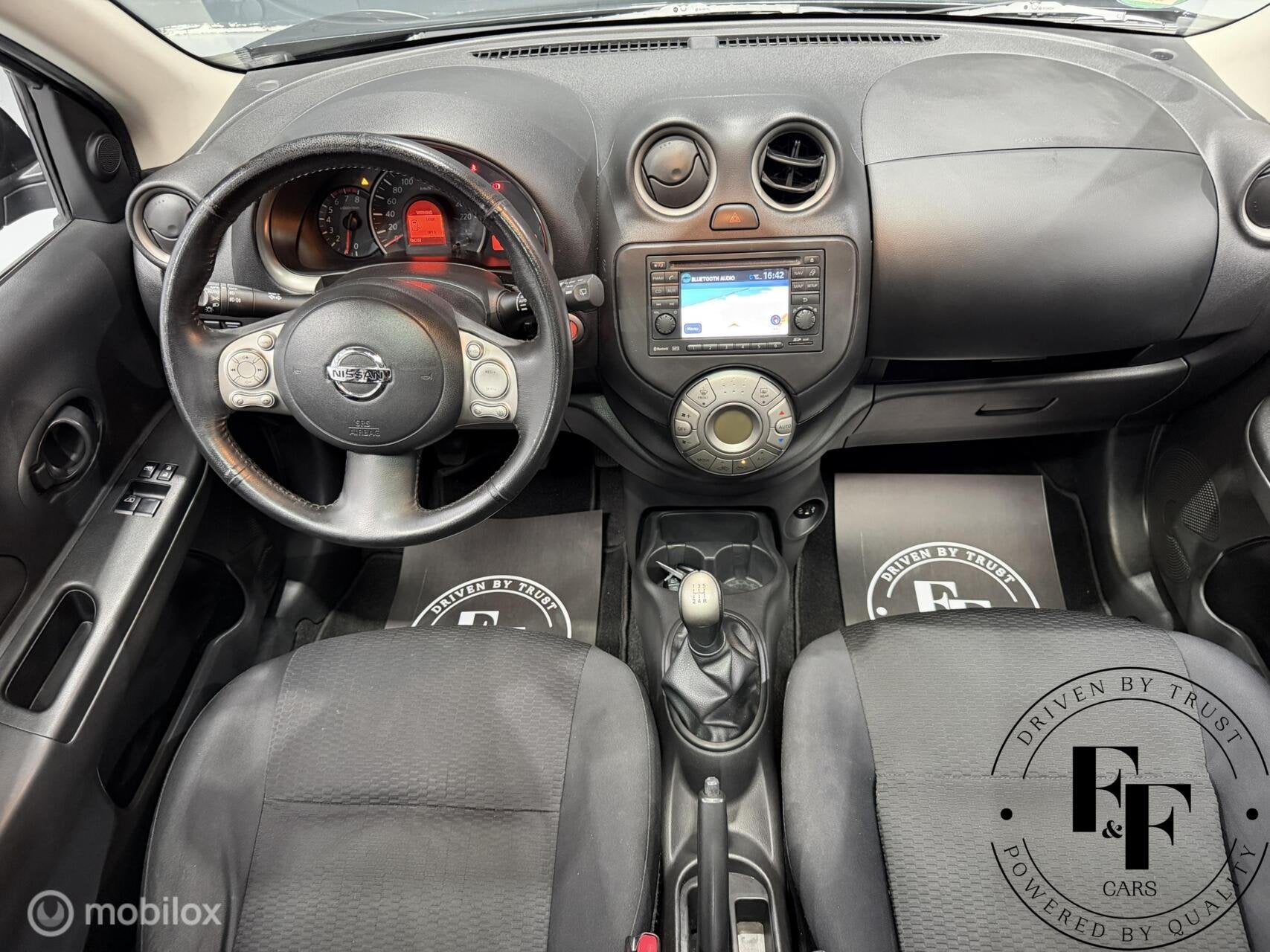 Nissan Micra 1.2 DIG-S Tekna |Panoramadak|Navi|Cruise|NAP|Fu, Auto's, Nissan, Voorwielaandrijving, Euro 5, Stof, Zwart