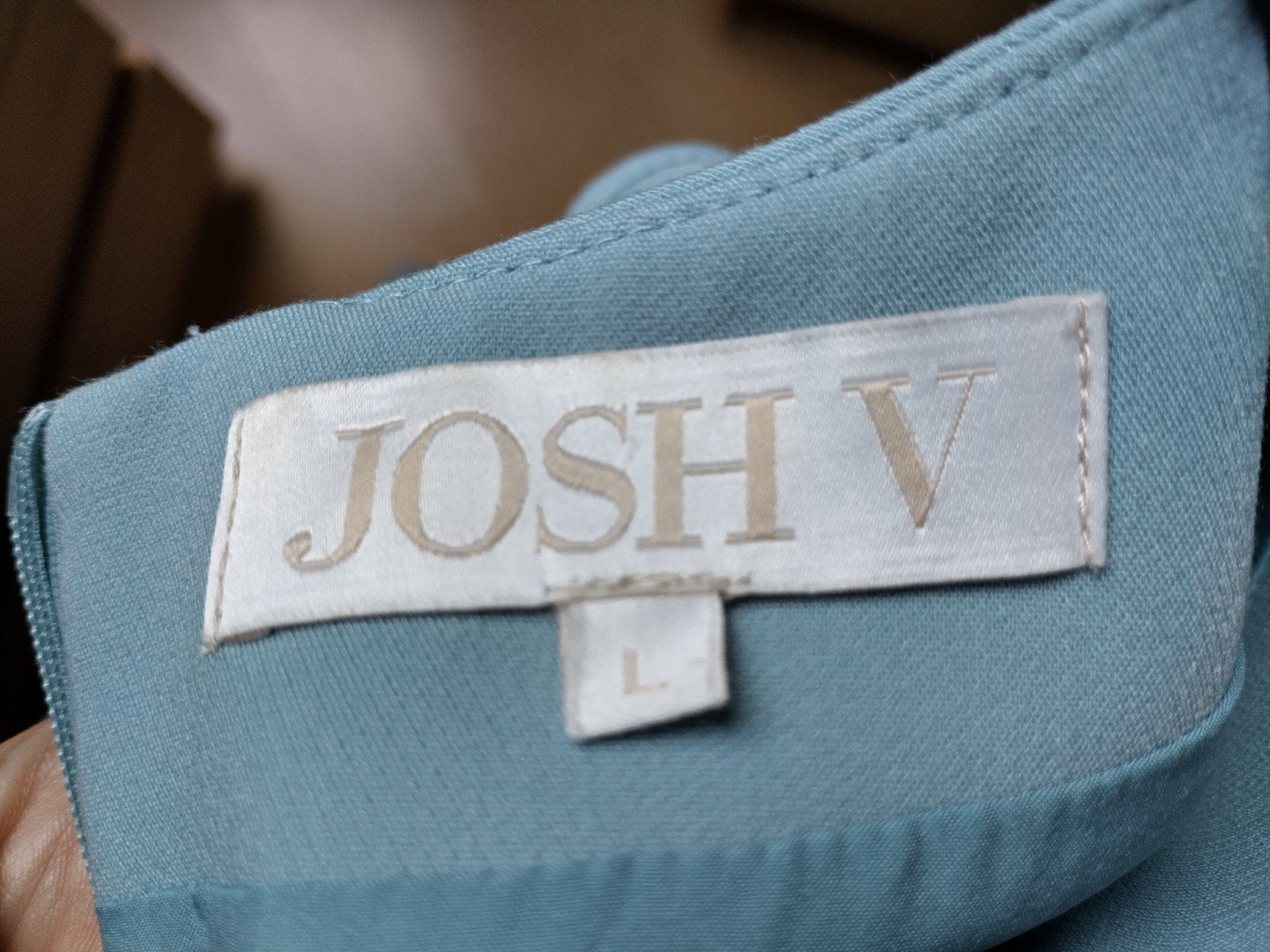 Blauwe Josh V jurk maat L/40, Kleding | Dames, Ophalen of Verzenden, Zo goed als nieuw, Maat 38/40 (M), Blauw