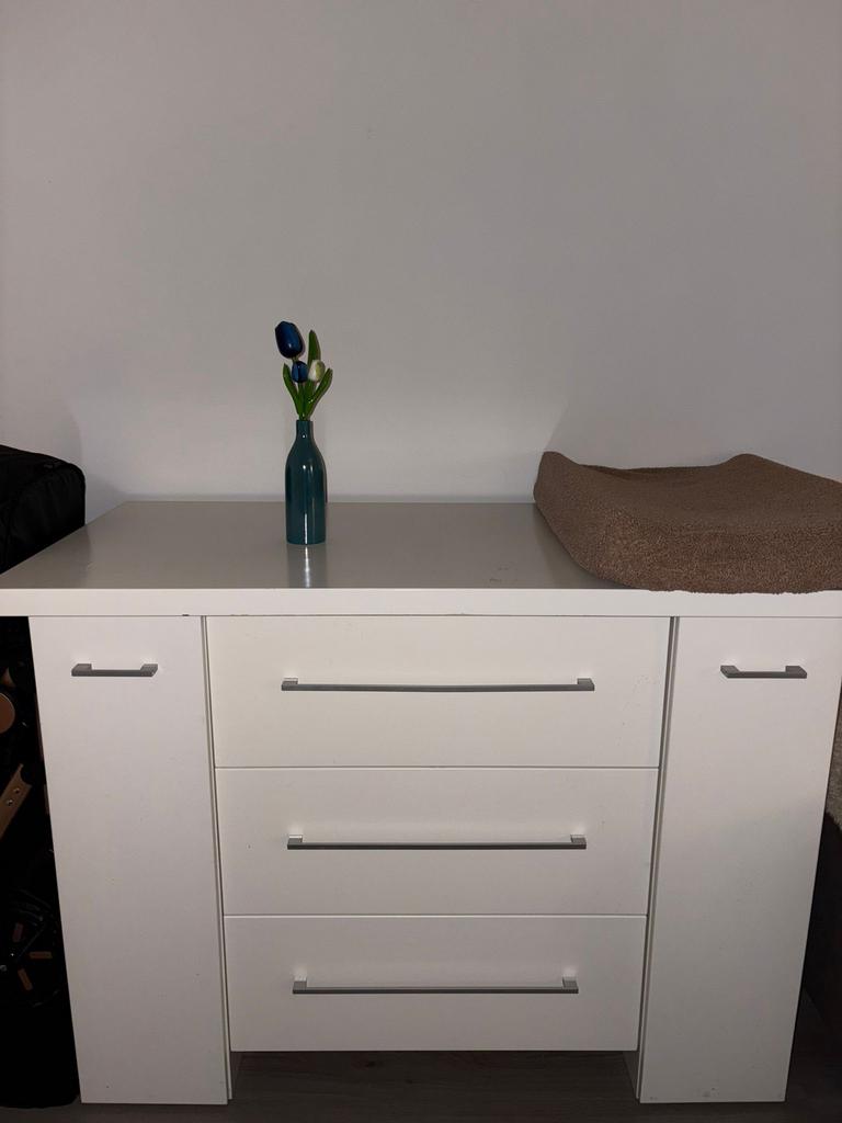 Commode met 3 ruime lades en opbergruimte, Ophalen, Gebruikt, 50 tot 70 cm, 100 cm of meer