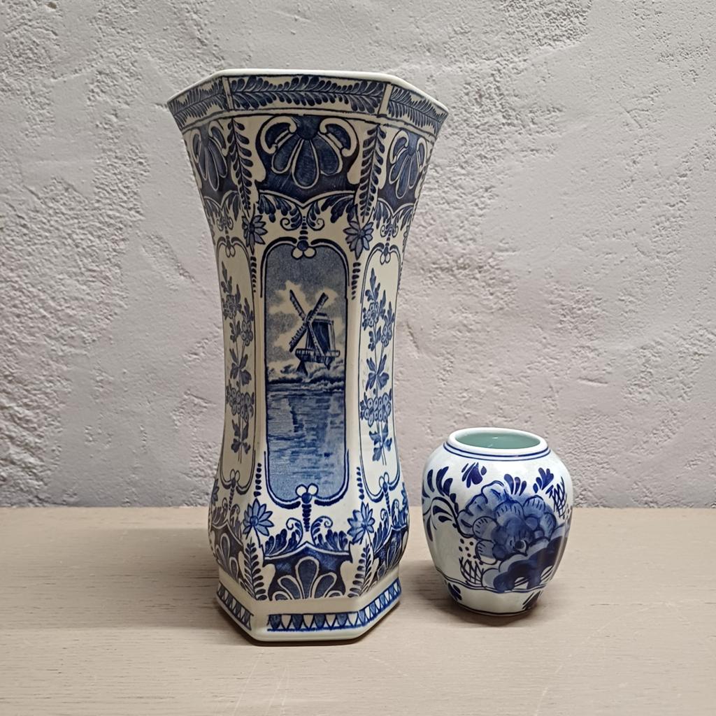 DELFTSBLAUW VAASJE POTJE ROYAL SPHINX BOCH HOLLAND, Ophalen of Verzenden