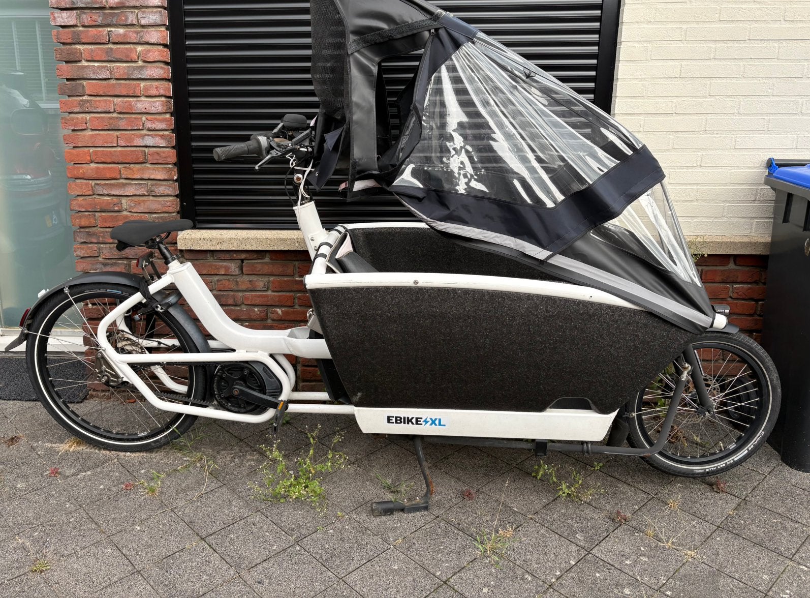 Elektrische bakfiets met huif urban arrow family, Fietsen en Brommers, Fietsen | Bakfietsen, Gebruikt, Elektrisch, 2 kinderen