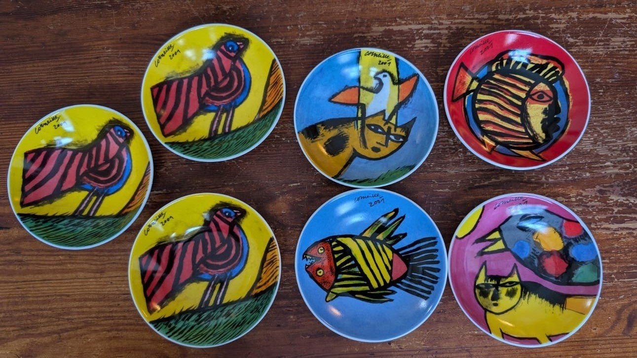 Corneille schaaltjes uit 2001 - Set van 7, Ophalen of Verzenden