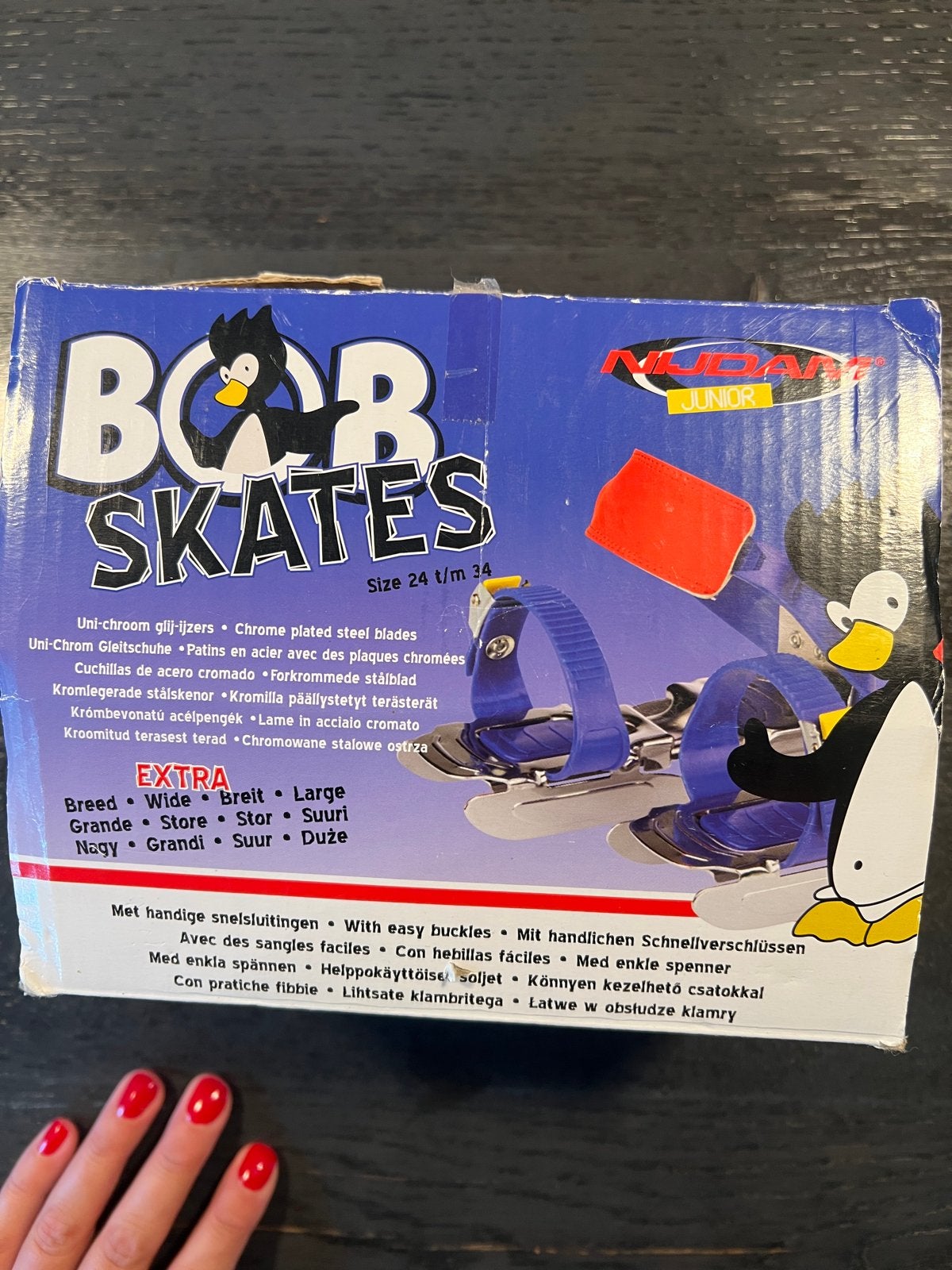 Nijdam Bob Skates Glij-ijzers Schaatsen Maat 24-34, Ophalen, Zo goed als nieuw, Overige typen, Nijdam
