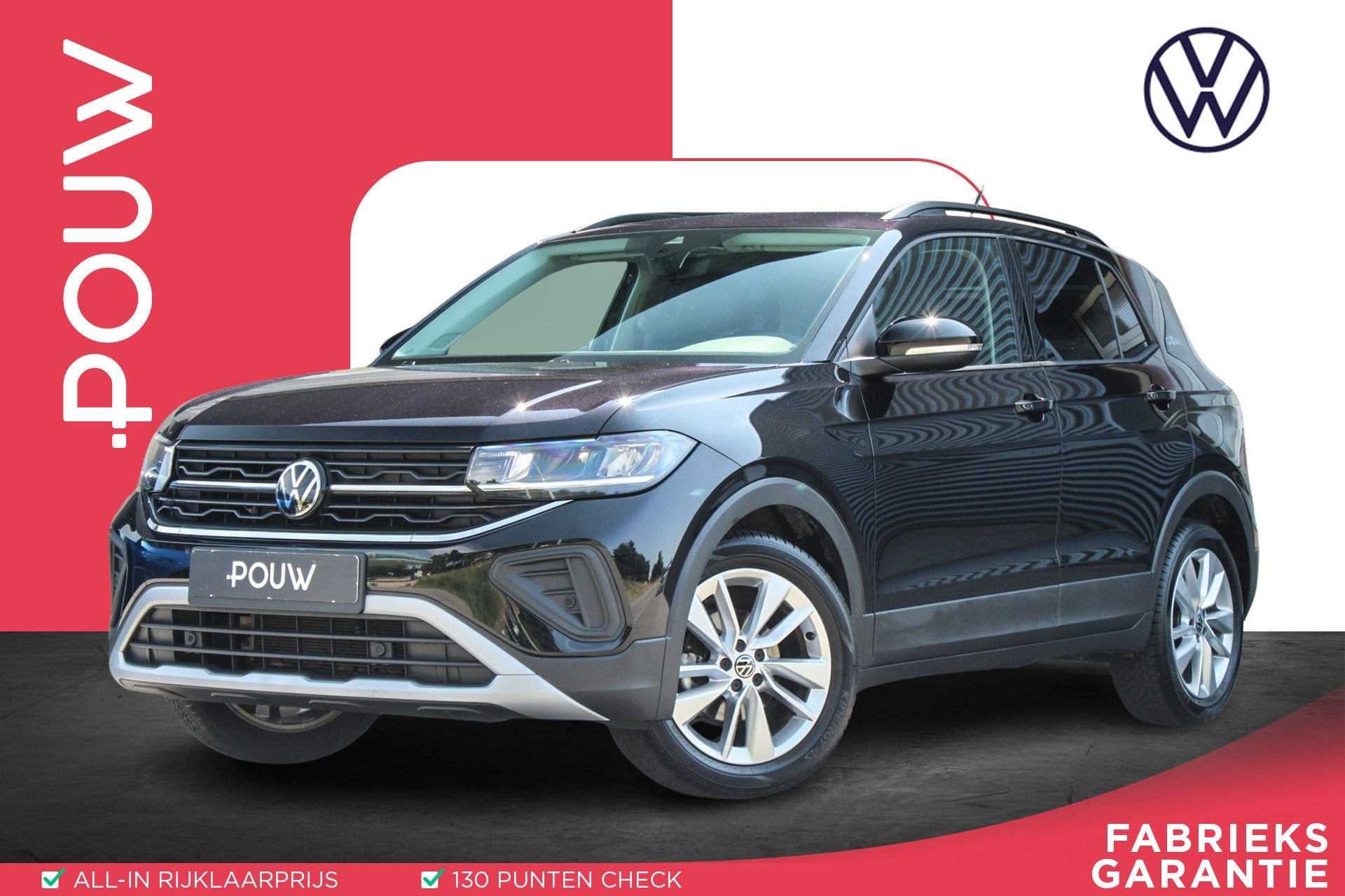 Volkswagen T-Cross 1.0 TSI 95pk Life "Goal" | Draadloos CarP, Voorwielaandrijving, 12 maanden, Gebruikt, Euro 6