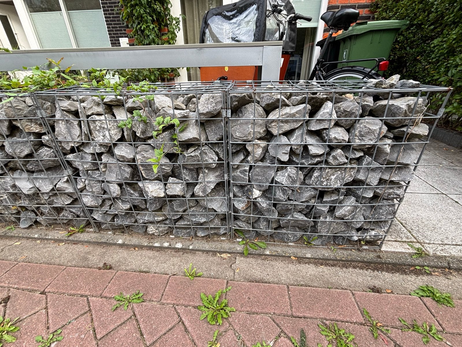 Gabionenmuur met stenen - Zelf demonteren, Ophalen, Overige materialen, Gebruikt, Kei