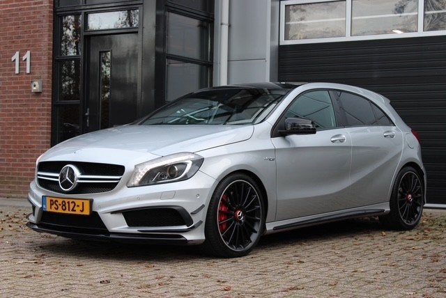 Mercedes-Benz A-Klasse A 45 AMG 4MATIC Aut7 2013 Grijs, Zwart, 4 cilinders, 360 pk, Bedrijf
