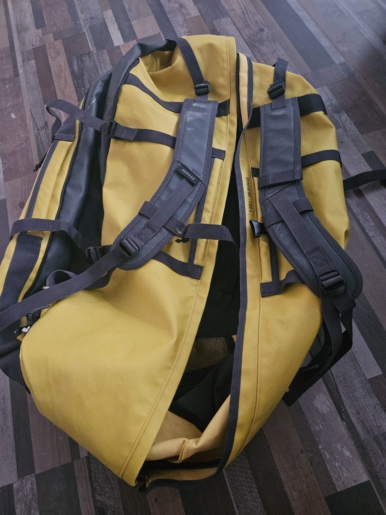 Forclaz (Decathlon) rugtas 80-120L, 40 cm of meer, Gebruikt, 60 cm of meer, Ophalen