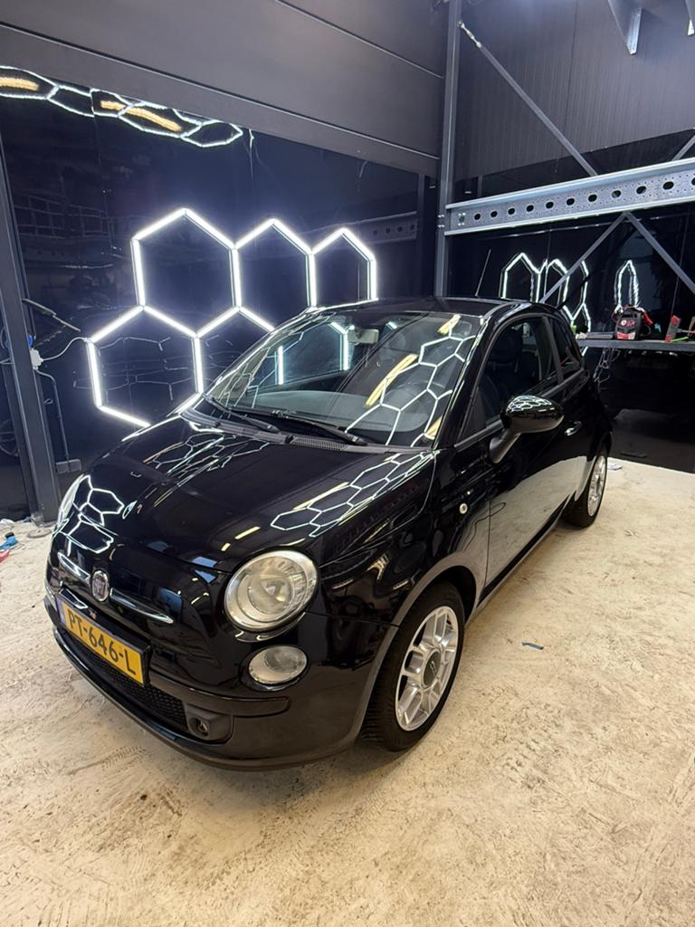 Fiat 500 1.2 C 2010 Zwart UITSTEKEND!, Auto's, Voorwielaandrijving, 1242 cc, 4 cilinders, 840 kg