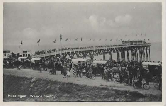 Vlissingen Wandelhoofd, Verzenden, 1920 tot 1940, Gelopen, Zeeland