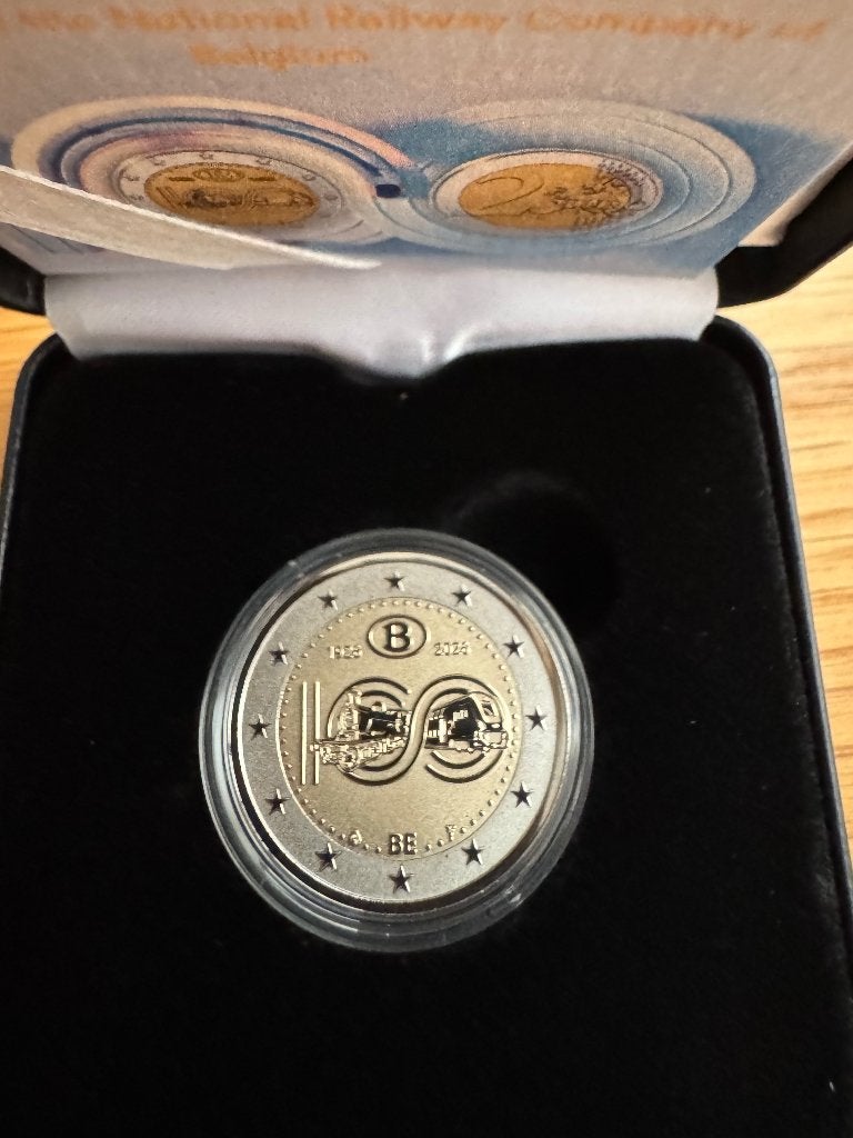 2 euro België “Belgische Staatsspoorwegen’’ Reverse PP 2026, Postzegels en Munten, Munten | Europa | Euromunten, Verzenden, België