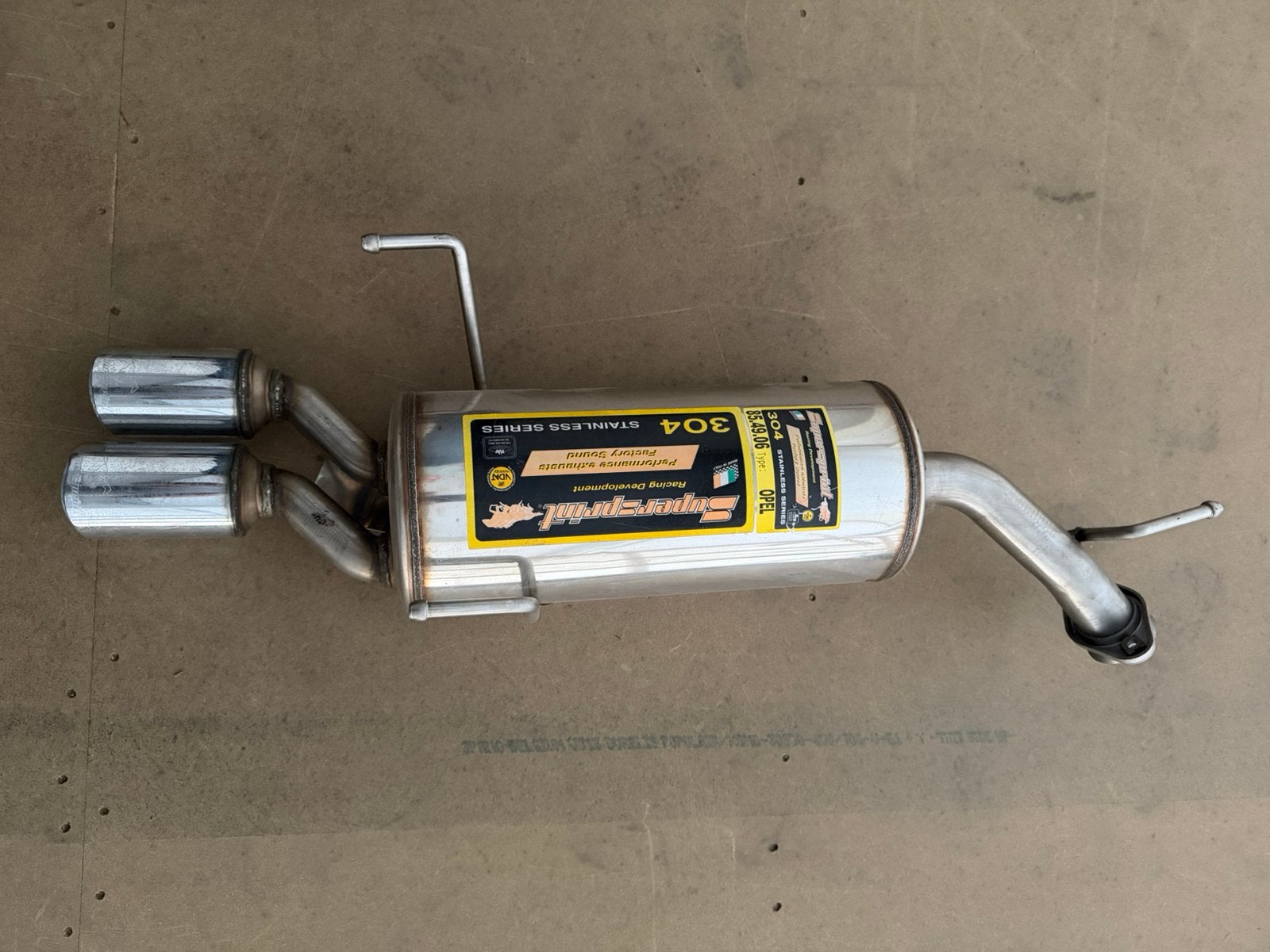 Nieuwe Supersprint 854906 sportuitlaat Opel Vectra B 2x76mm, Ophalen of Verzenden, Nieuw, Opel