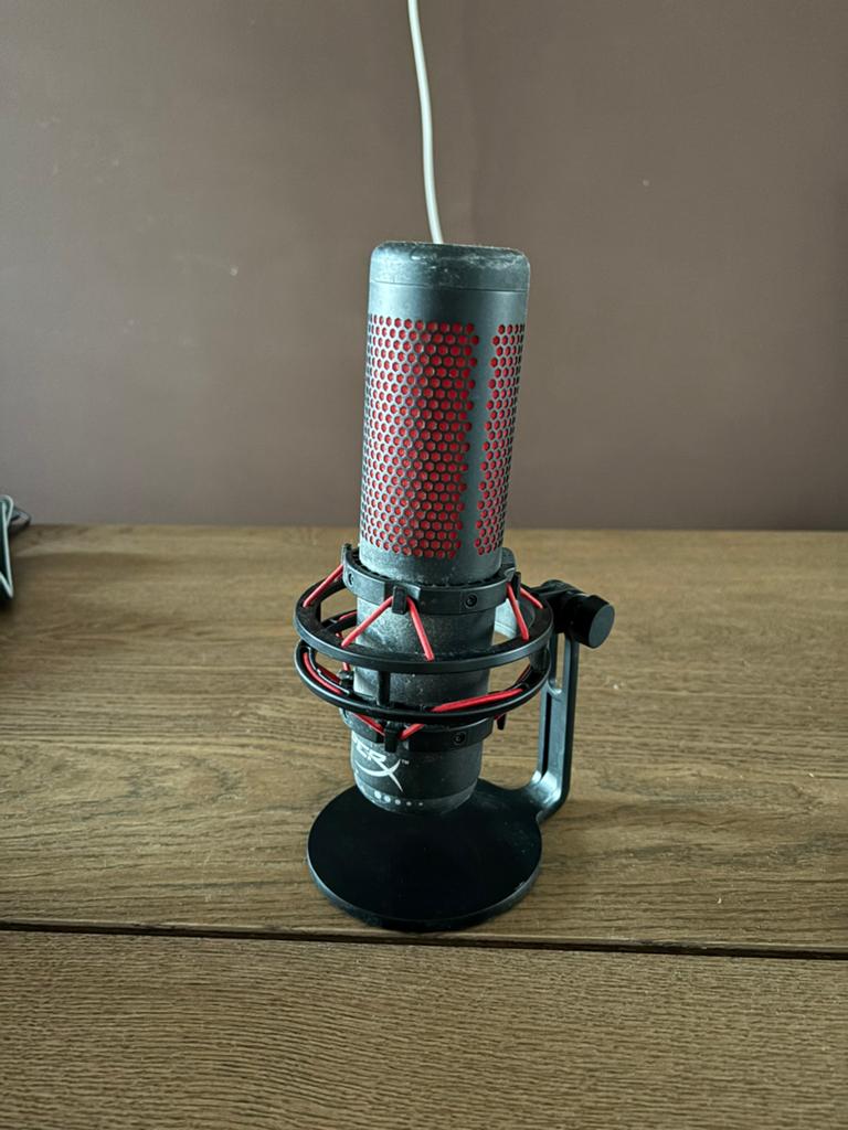 HyperX QuadCast USB Microfoon, Ophalen of Verzenden, Zo goed als nieuw, Studiomicrofoon