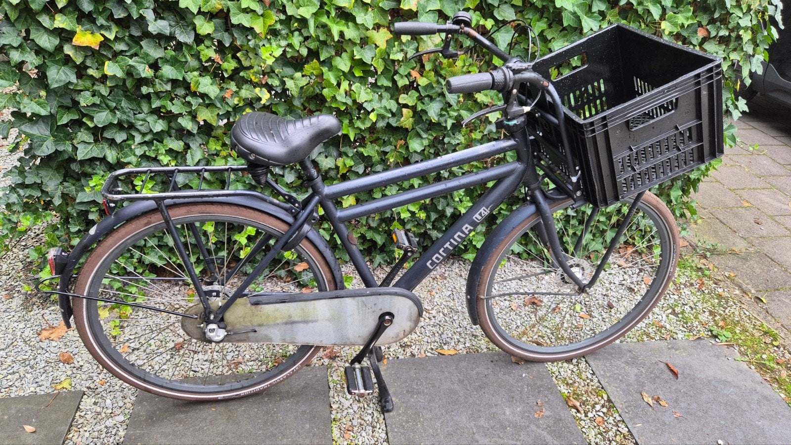 Cortina U4 jongensfiets met nieuwe achterband, Gebruikt, Versnellingen, 57 tot 61 cm, Trommelrem