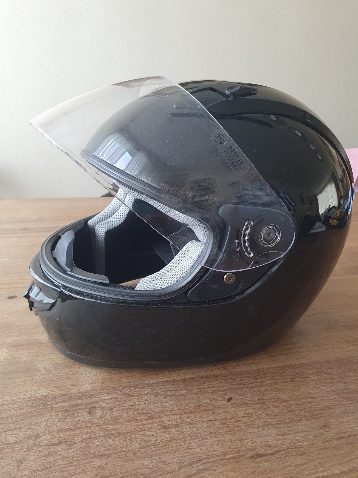 Motorhelm Maat M (57-58) met neck tube en balaclava, Motoren, Overige merken, M, Ophalen of Verzenden, Integraalhelm