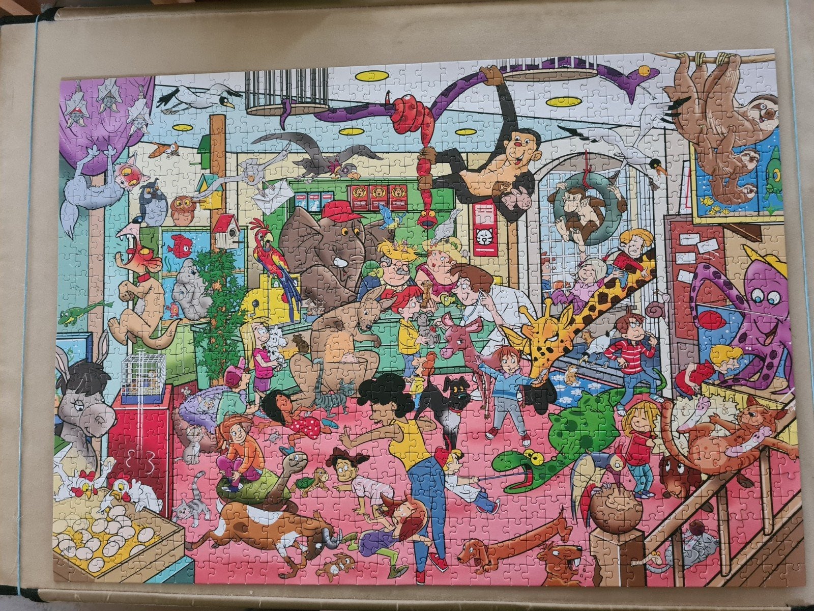 That's life puzzel 1000 stukjes dierenwinkel, Hobby en Vrije tijd, Denksport en Puzzels, Ophalen, 500 t/m 1500 stukjes, Zo goed als nieuw