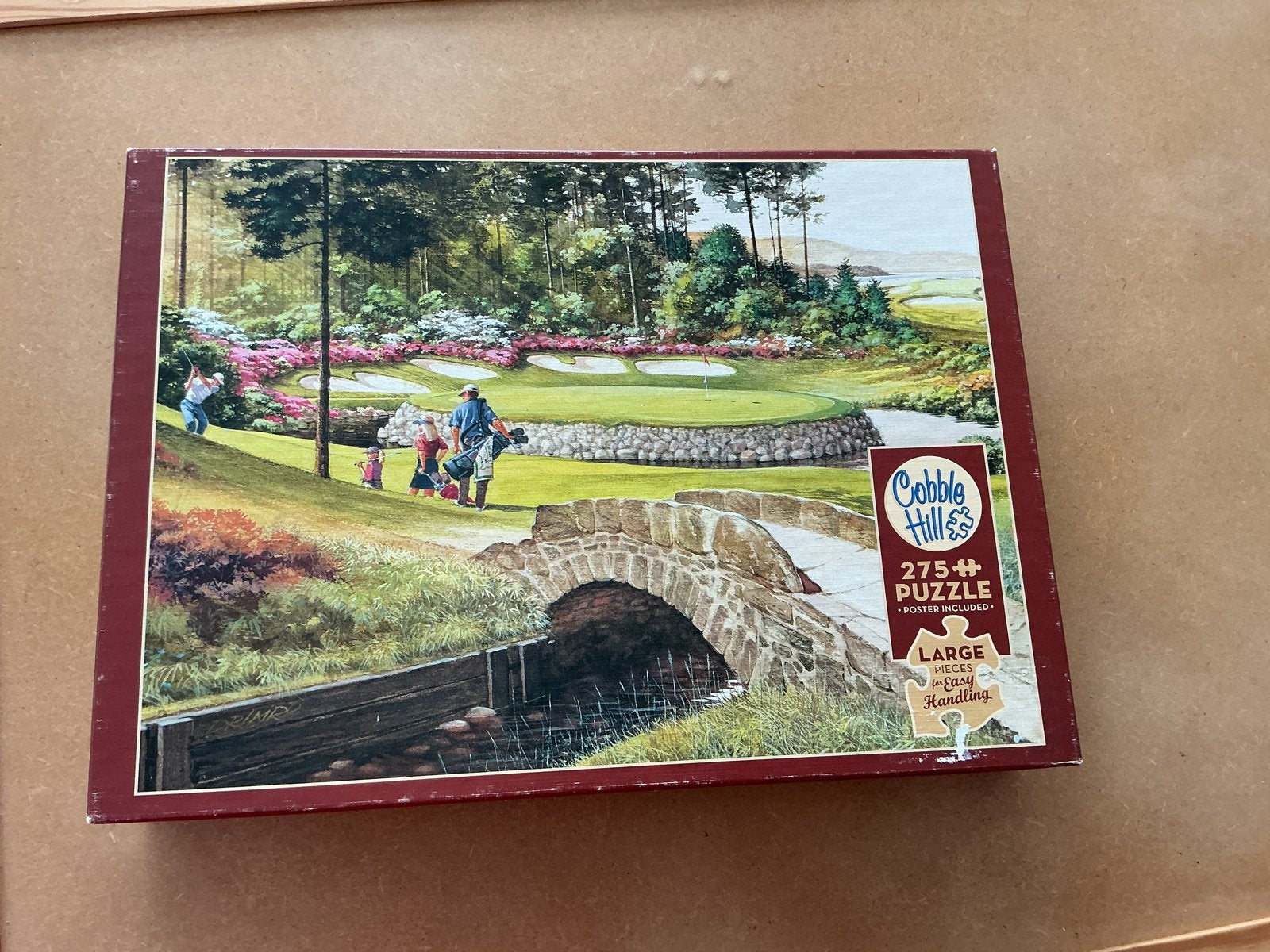 Cobble Hill Legpuzzel Golfbaan 275 Stukjes xl stukjes, Ophalen of Verzenden, Minder dan 500 stukjes, Gebruikt, Legpuzzel