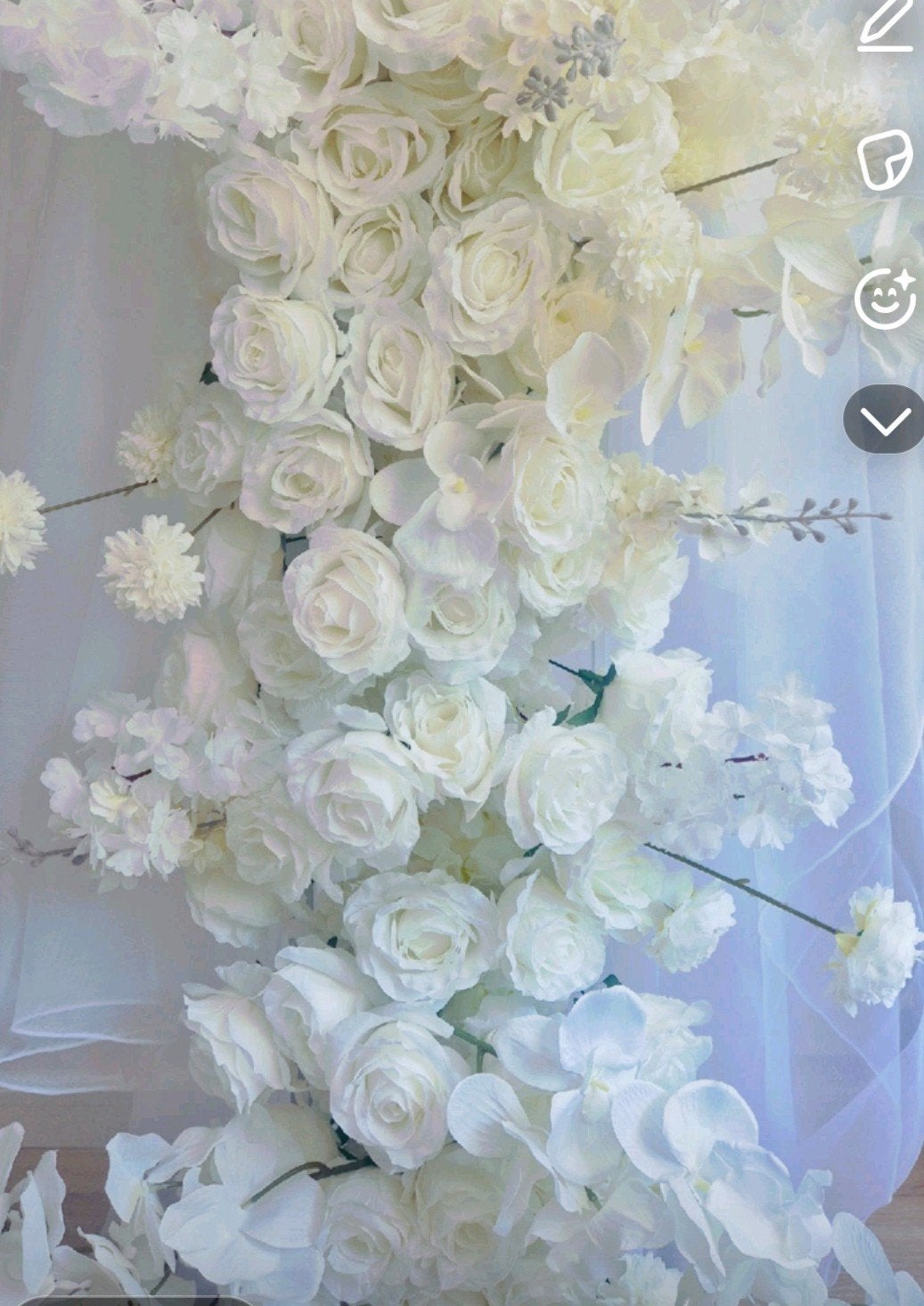 6M Witte Kunstbloemen Decoratie - Elegant & Onderhoudsvrij, Huis en Inrichting, Woonaccessoires | Kunstplanten en Kunstbloemen