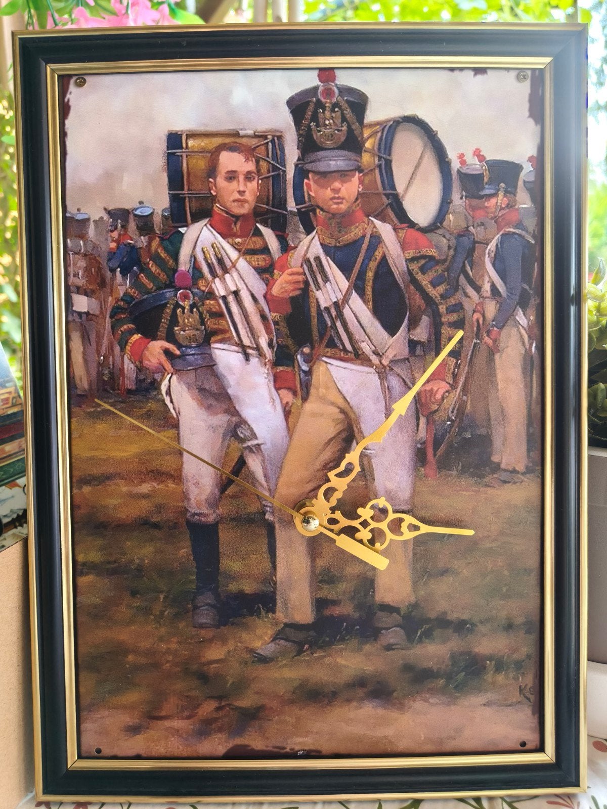 Unieke Klok met Militaire Scène - Napoleon Tijdperk, Ophalen of Verzenden