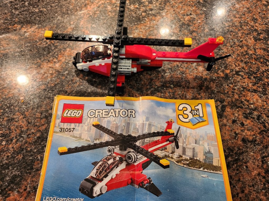Lego Creator Rode Helikopter 31057 - compleet in doos., Compleet, Lego, Ophalen of Verzenden, Zo goed als nieuw