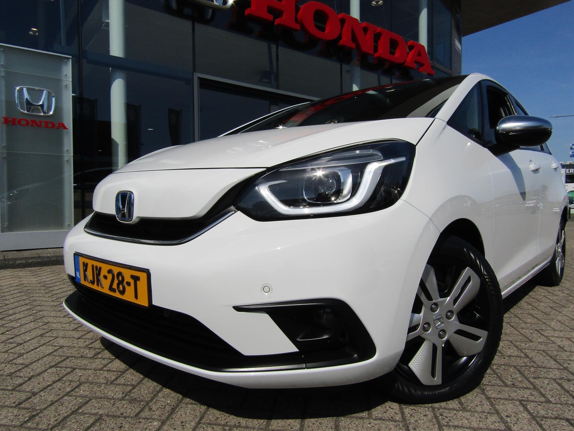 Honda Jazz 1.5 i-MMD 109pk Hybrid CVT Executive, Auto's, Dealer onderhouden, Stof, Wit, 98 pk