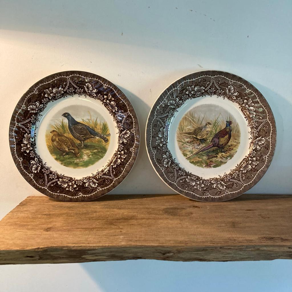 twee vintage borden van barratts fazant 26cm, Antiek en Kunst, Ophalen of Verzenden