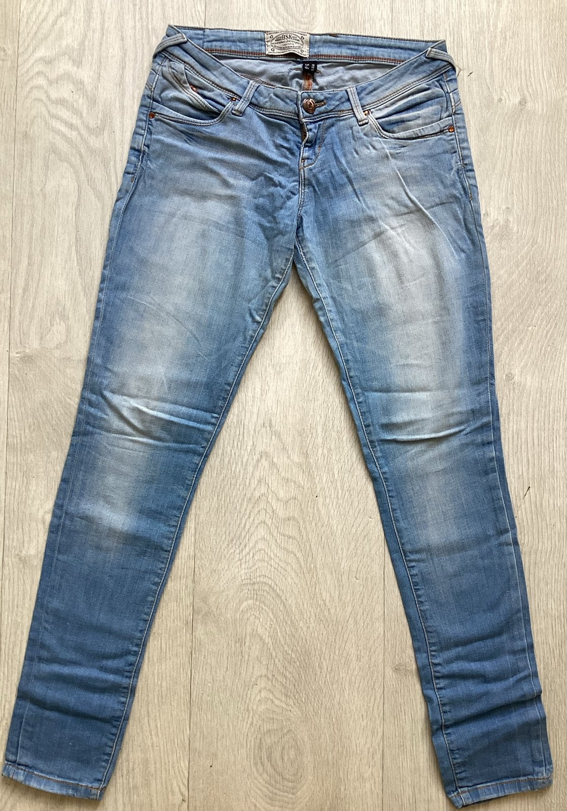 Bershka Denim Jeans Lichtblauw Maat 36, Ophalen of Verzenden, Gedragen, Blauw, W28 - W29 (confectie 36)