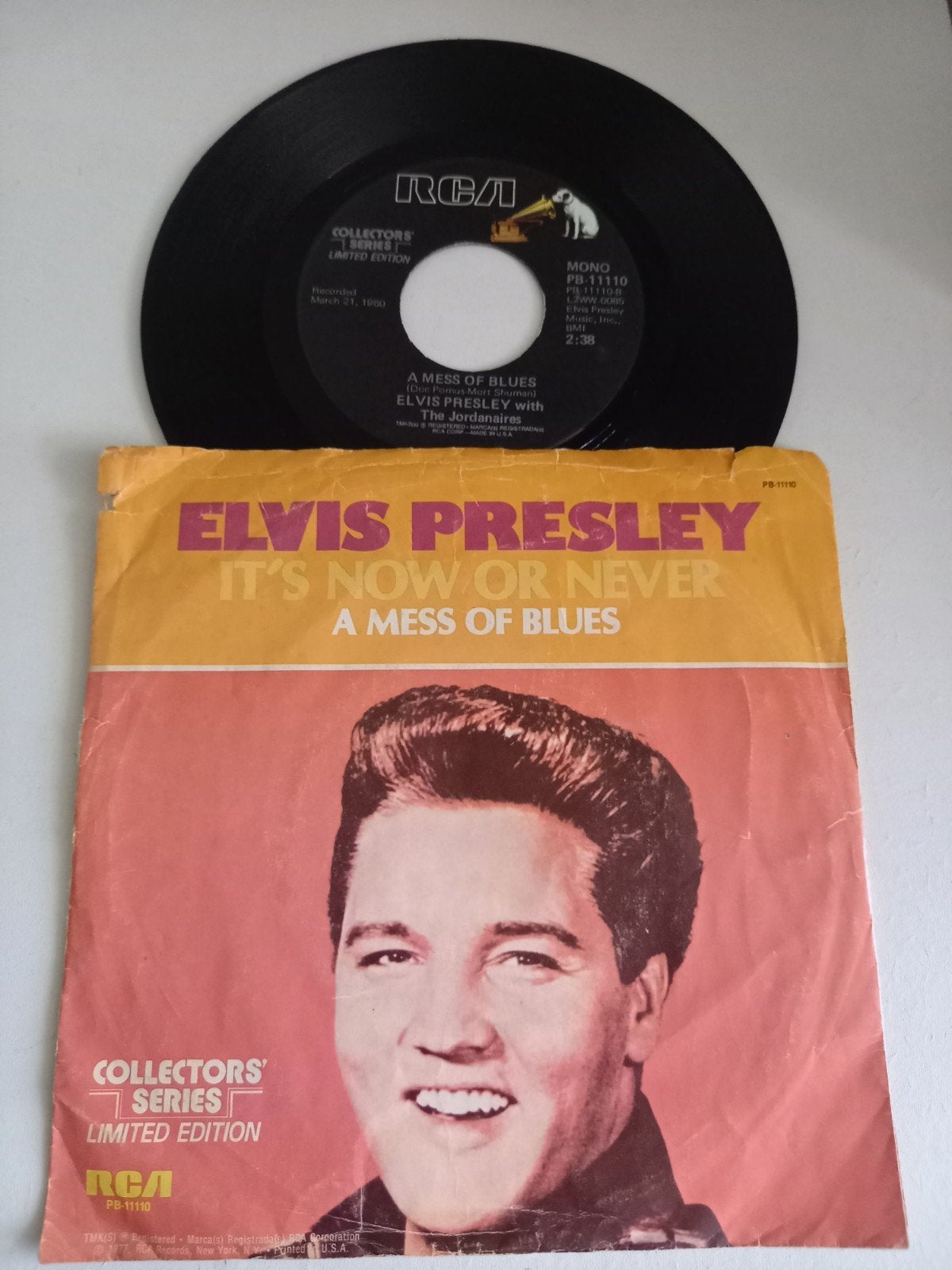Elvis Presley  , singles ( Limited edition ), Cd's en Dvd's, Vinyl Singles, Ophalen of Verzenden, Zo goed als nieuw, Pop