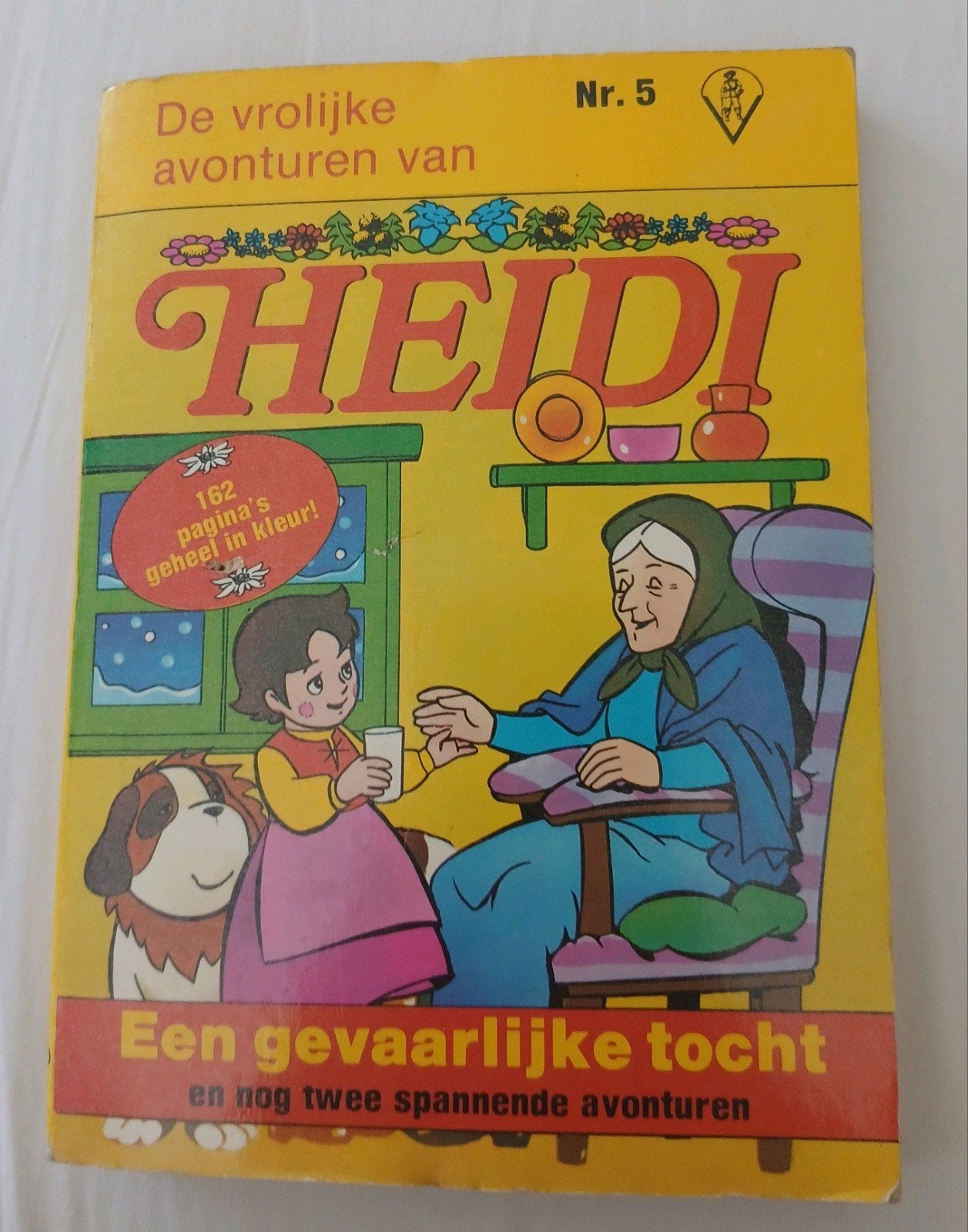 Heidi 1981 Stripboek Nr. 5: Een Gevaarlijke Tocht, Eén stripboek, Ophalen of Verzenden, Gelezen, Johanna Spyri (oorspronkelijk verhaal)