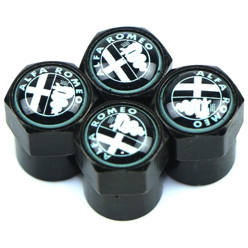 4-pack Ventieldopjes met ALFA-ROMEO-LOGO (Gratis Bezorgd), Verzenden