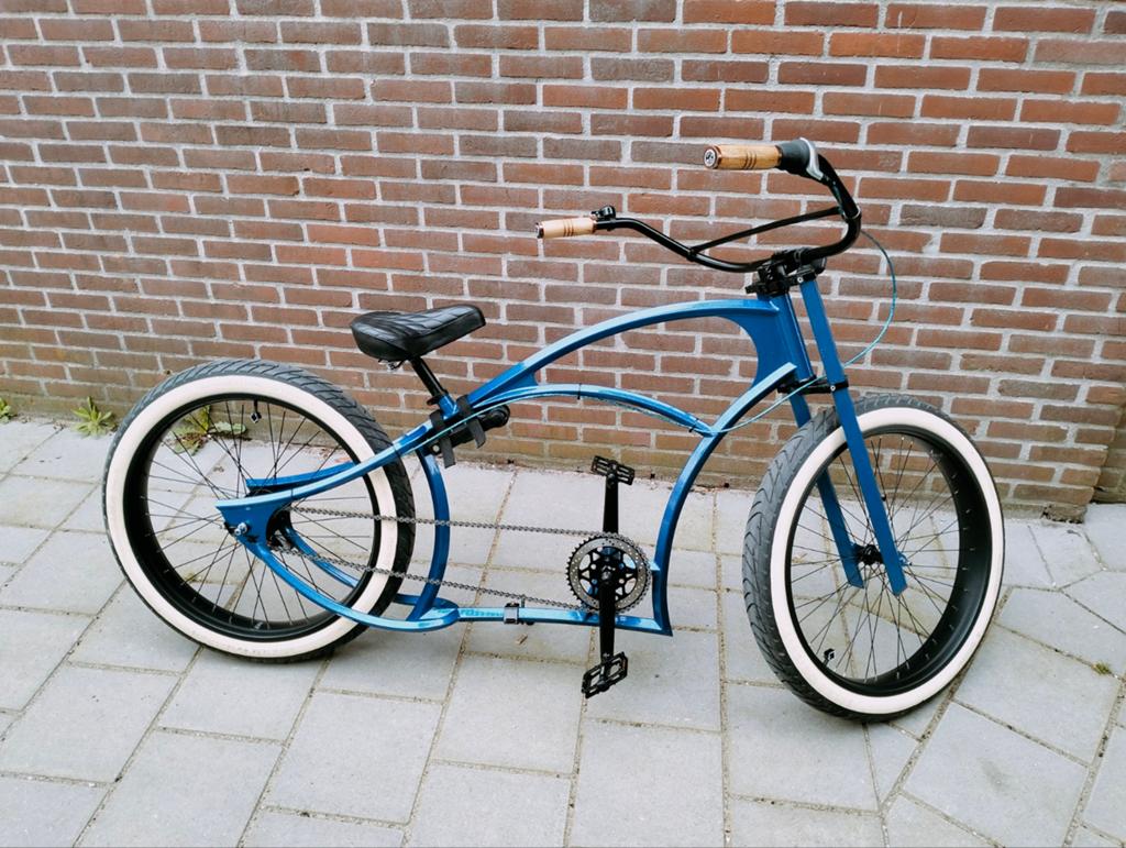 Kahaki bobber, Terugtraprem, Staal, Cruiser, Nieuw