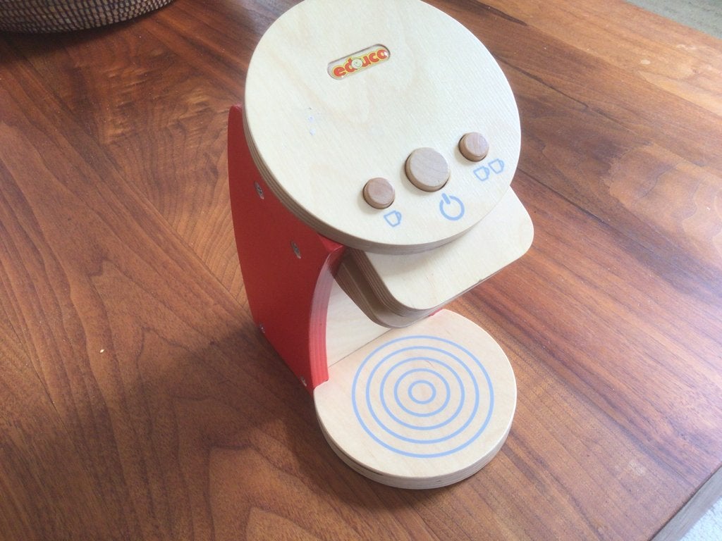 Houten speelgoed  kinder Educo koffiezetapparaat Senseo, Ophalen