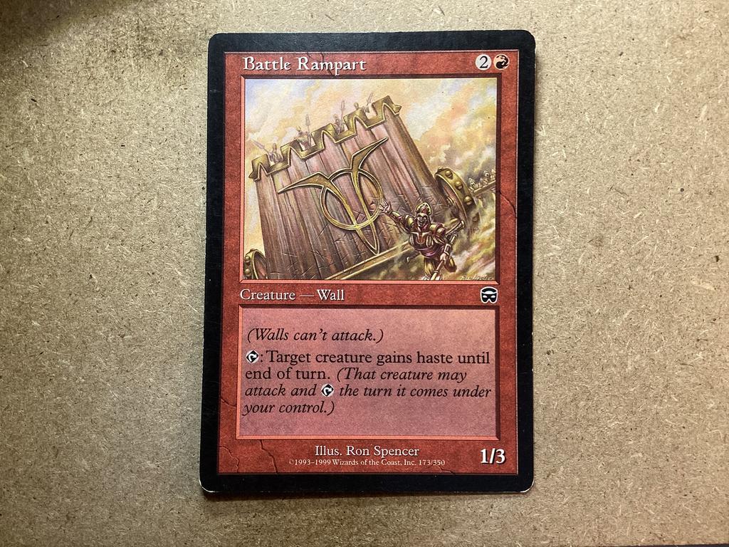 1x Battle Rampart [173/350] (Good), Ophalen of Verzenden, Gebruikt, Losse kaart
