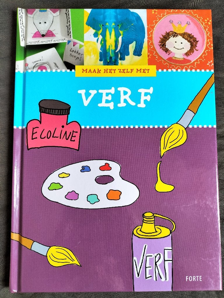 Maak het zelf met VERF, Ophalen of Verzenden, Zo goed als nieuw, Elize van der Werff, Marjan Laban en Jorna Go, Non-fictie