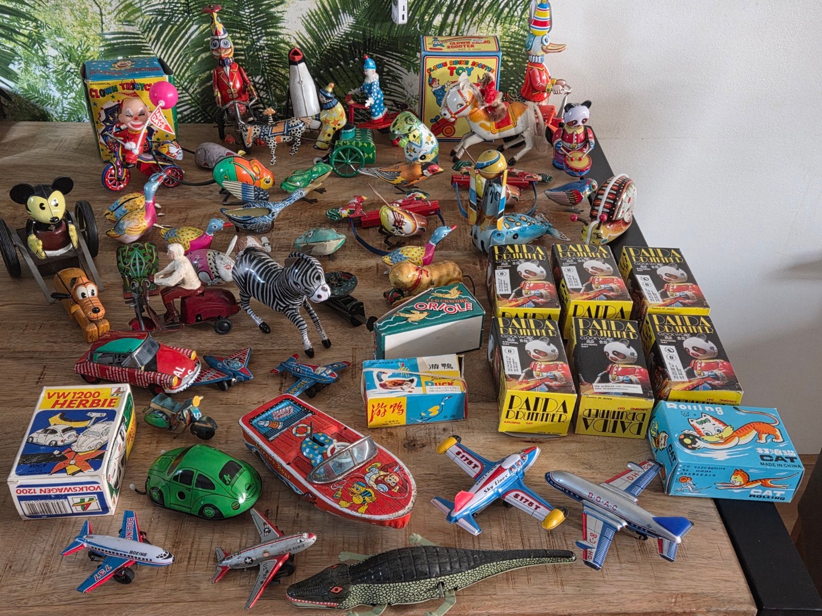 Grote Verzameling Vintage Blikken Speelgoed - 53 stuks !!, Ophalen of Verzenden, Gebruikt